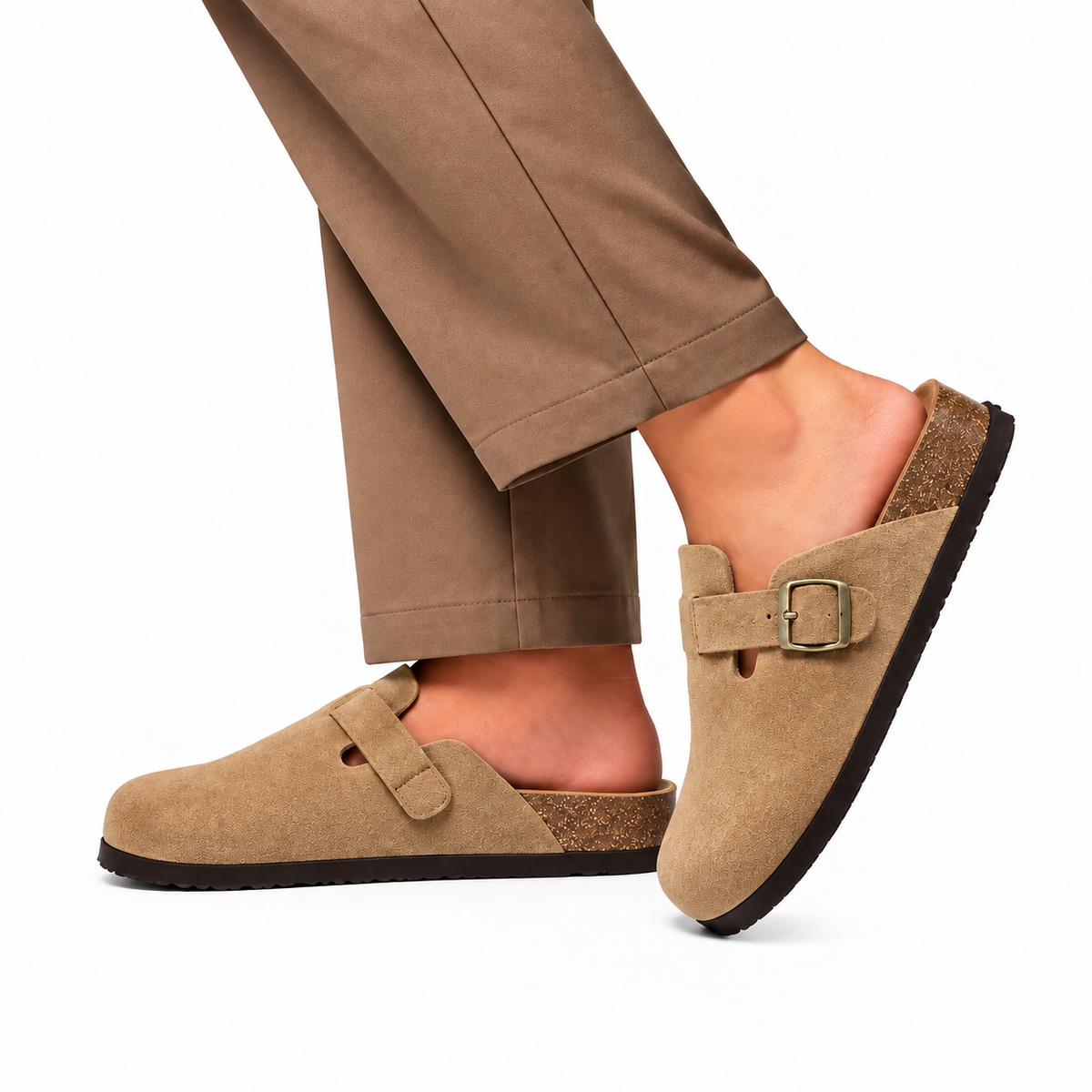 Suede Clogs