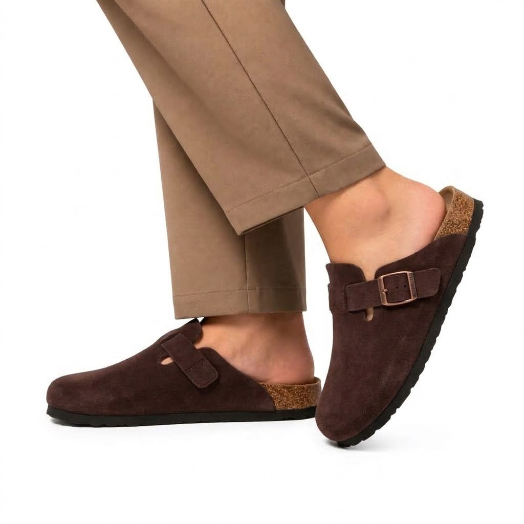 Suede Clogs