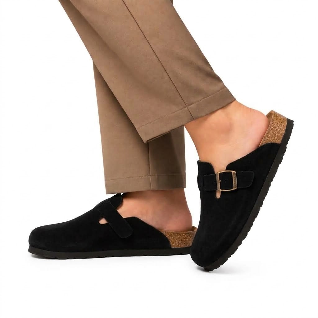 Suede Clogs