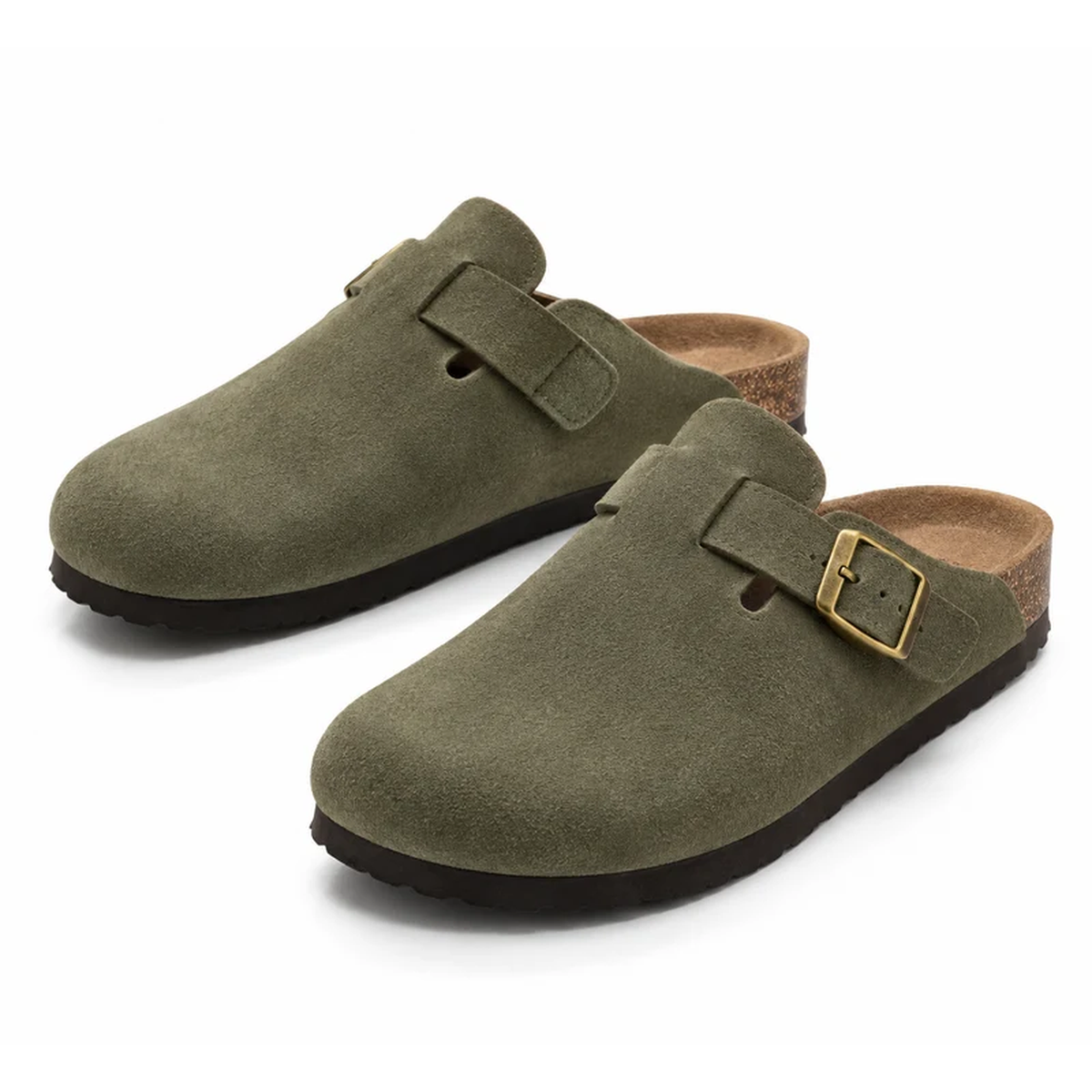 Suede Clogs