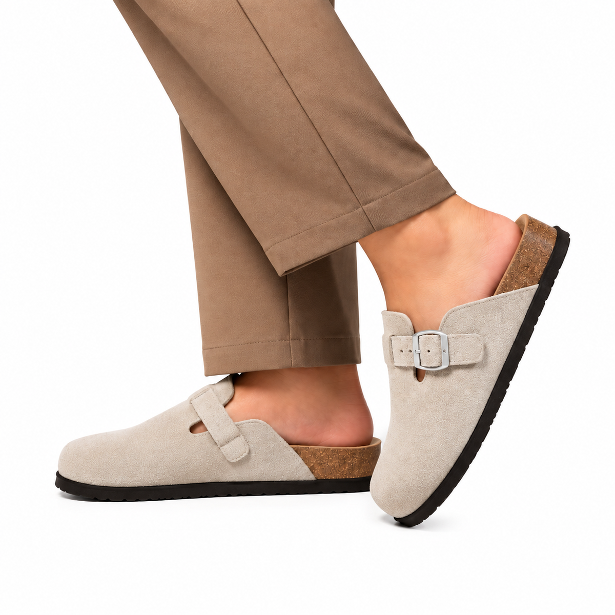 Suede Clogs