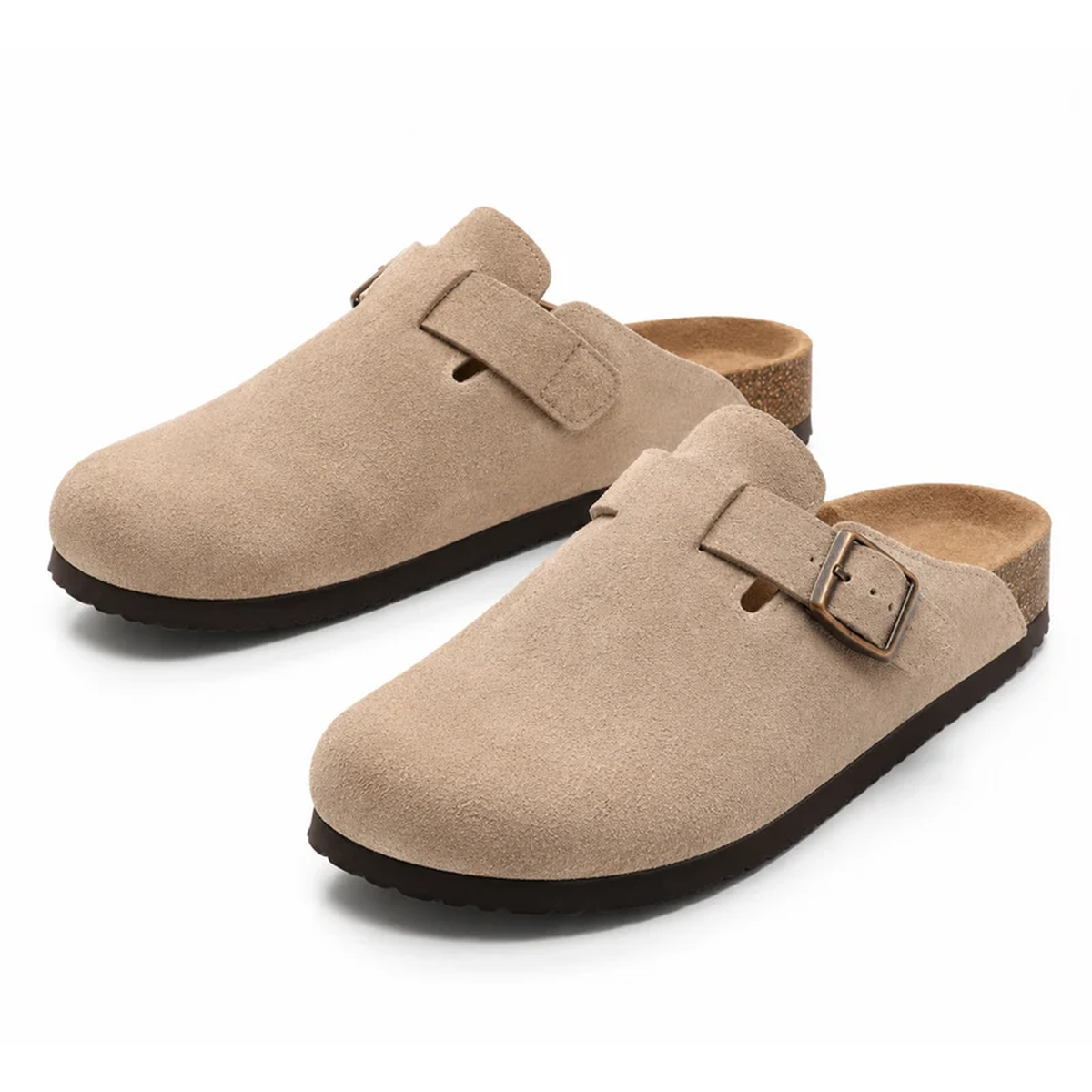 Suede Clogs