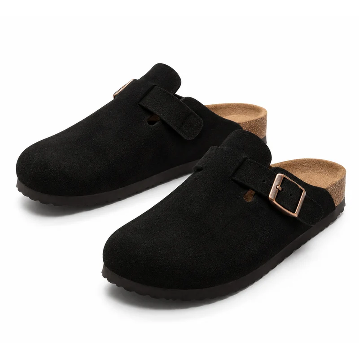 Suede Clogs