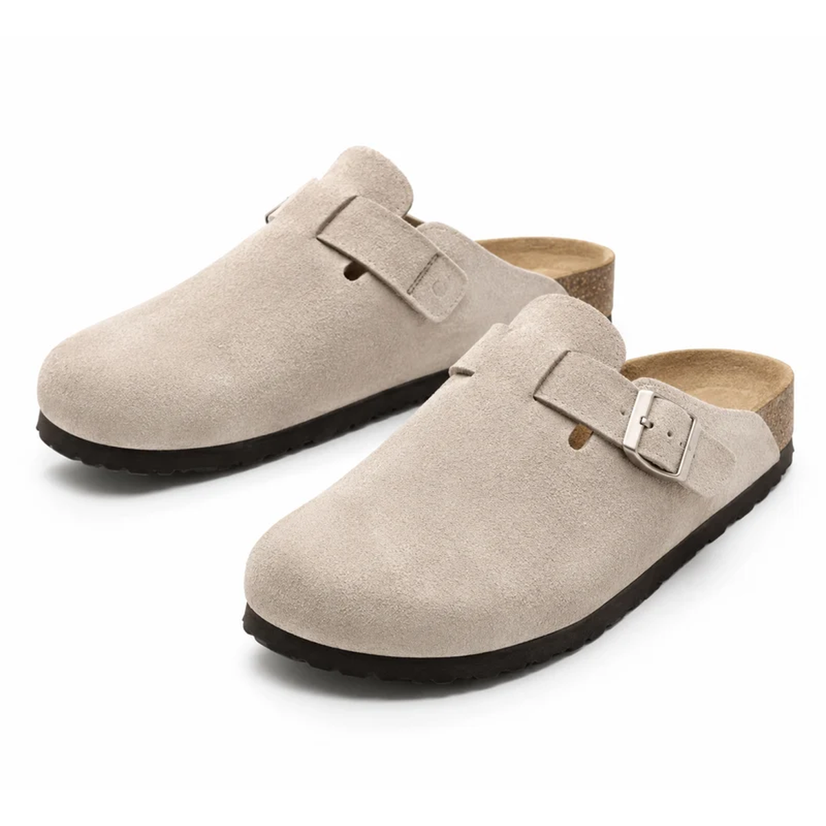 Suede Clogs